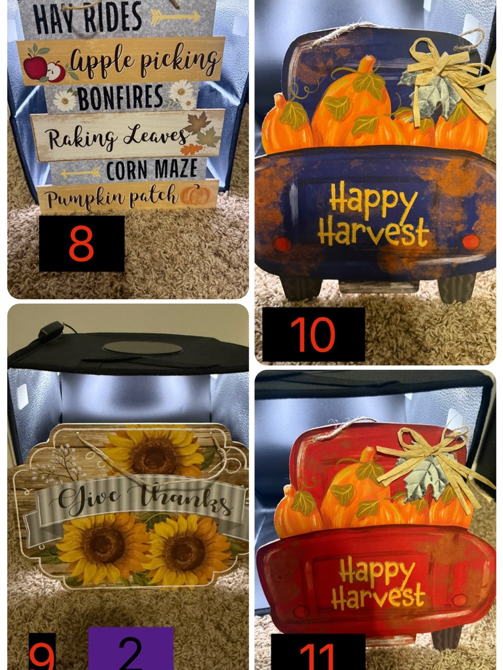 Fall Wreath Signs / Decor